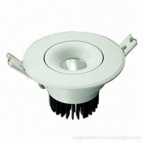 Dimmable COB LED Downlight, 25W Sharp COB, 100-110lm/W, New Design, with Forged Heat Shell